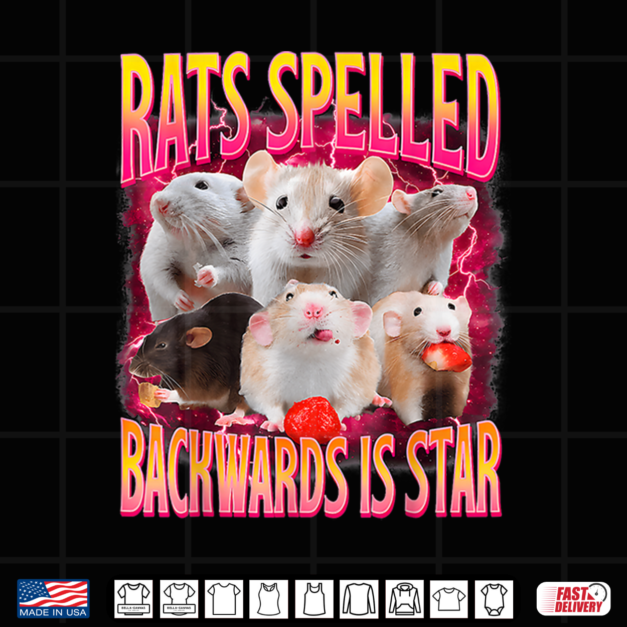 Rats Spelled Backwards Is Star Funny Gen Z Humor Rat Meme Shirt Rats Spelled Backwards Is Star Funny Gen Z Humor Rat Meme Shirt