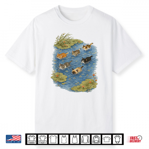 Swimming Cats In Pond Shirt