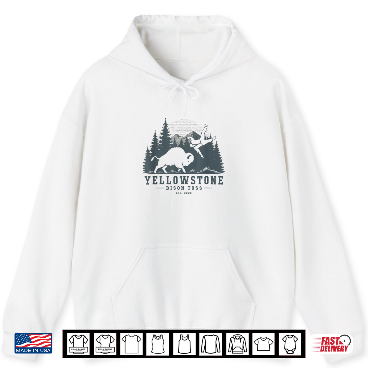 Yellowstone National Park Bison Toss Established 2026 Shirt Yellowstone National Park Bison Toss Established 2026 Shirt