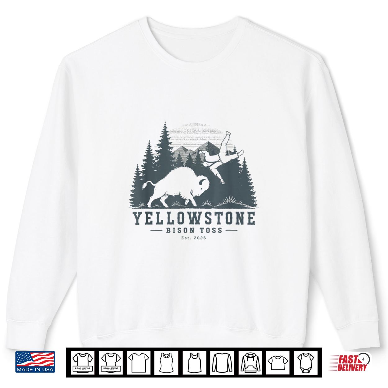 Yellowstone National Park Bison Toss Established 2026 Shirt Yellowstone National Park Bison Toss Established 2026 Shirt
