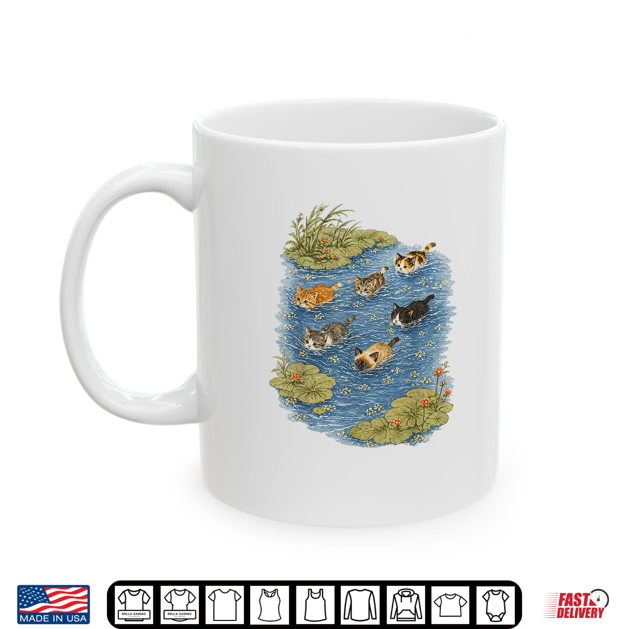 Swimming Cats In Pond Shirt Swimming Cats In Pond Shirt
