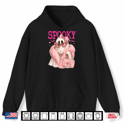 Glam Ghost Preppy Spooky Boo Halloween Boujee Leopard Girly Shirt 1 Hoodie Glam Ghost Preppy Spooky Boo Halloween Boujee Leopard Girly Shirt