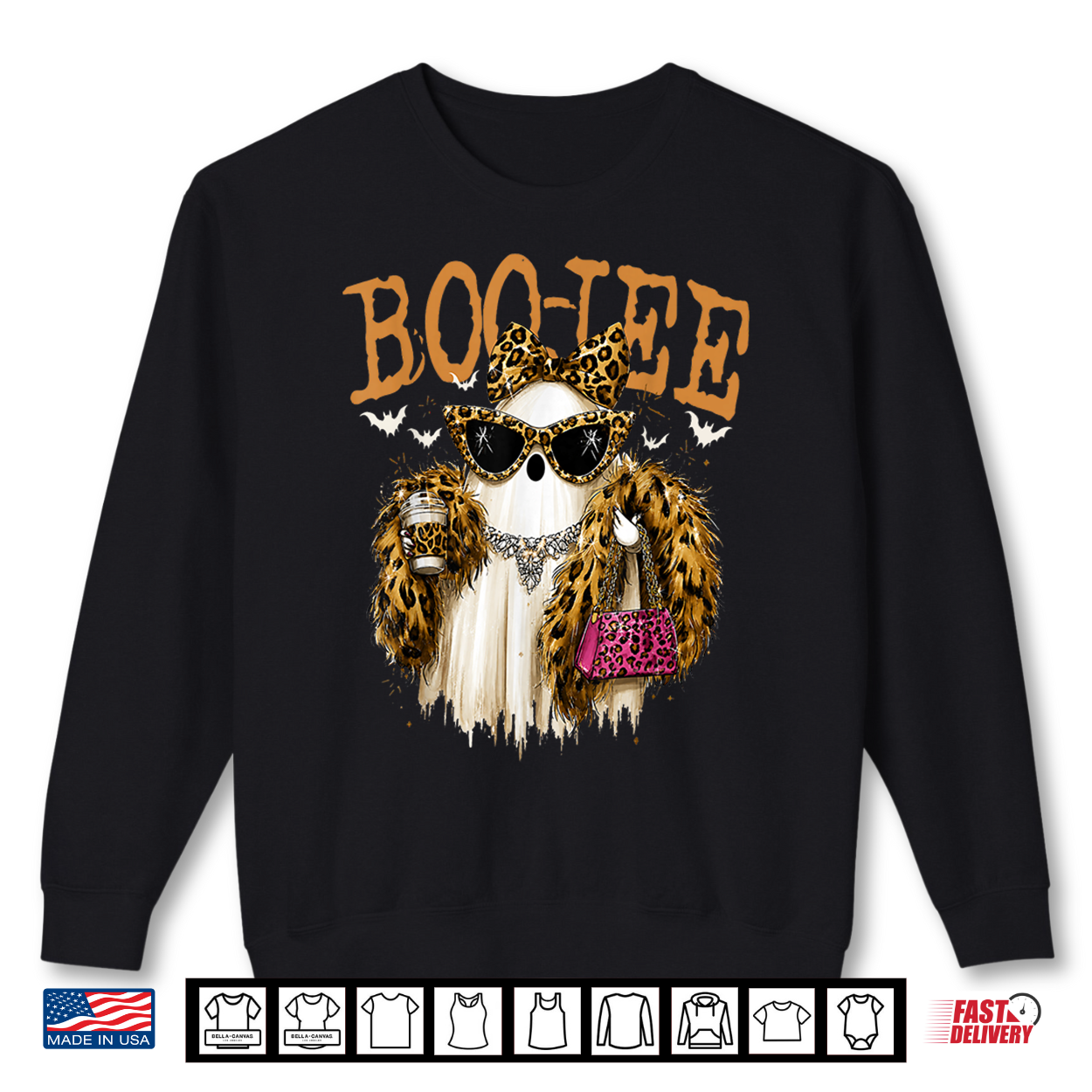 Coquette Leopard Boo Jee Halloween Boujee Ghost Shirt Coquette Leopard Boo Jee Halloween Boujee Ghost Shirt