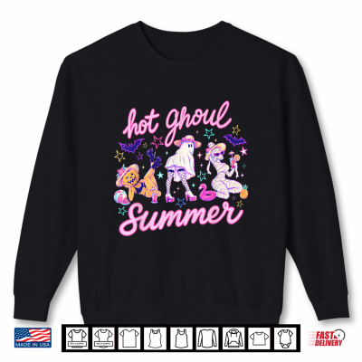 Sweatshirt Retro Funny Ghost Halloween Hot Ghoul Summer Cute Summerween Shirt