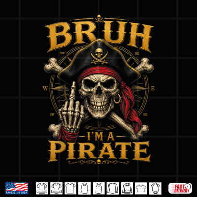 Design Im A Pirate Lazy Pirate Skull Costume Halloween Shirt