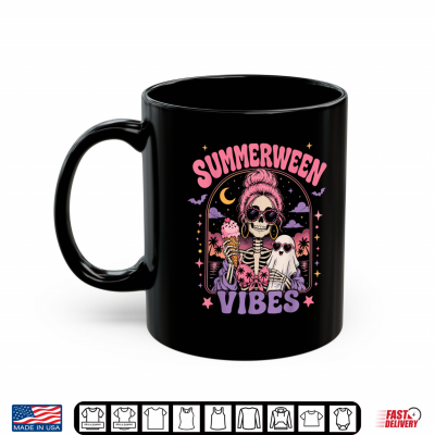 Mug Summer Halloween Skeleton Costume Spooky Summerween Shirt