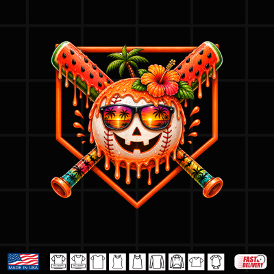 Summerween Boys Kids Funny Summer Halloween Baseball Drip Shirt 4 Design Summerween Boys Kids Funny Summer Halloween Baseball Drip Shirt