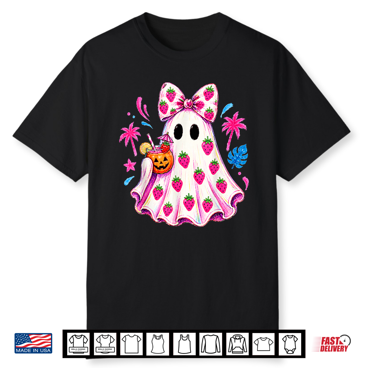 Summerween Funny Ghost Halloween Summer Beach Girls Women Shirt Summerween Funny Ghost Halloween Summer Beach Girls Women Shirt