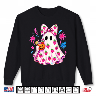Summerween Funny Ghost Halloween Summer Beach Girls Women Shirt 2 Sweatshirt Summerween Funny Ghost Halloween Summer Beach Girls Women Shirt