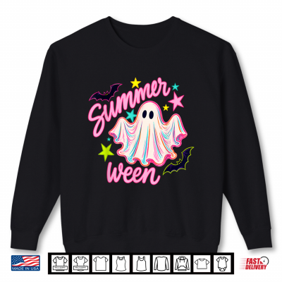 Summerween Funny Ghost Pumpkin Hawaii Beach Summer Halloween Shirt 2 Sweatshirt Summerween Funny Ghost Pumpkin Hawaii Beach Summer Halloween Shirt
