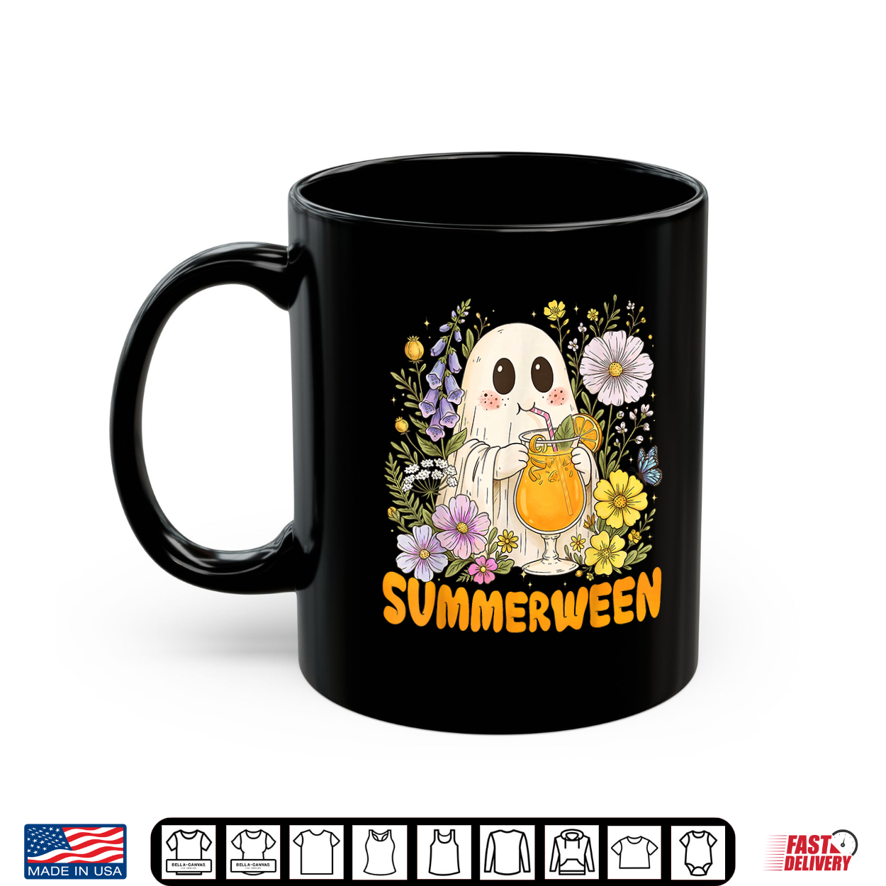 Summerween Funny Ghost Floral Halloween Summer Shirt Summerween Funny Ghost Floral Halloween Summer Shirt