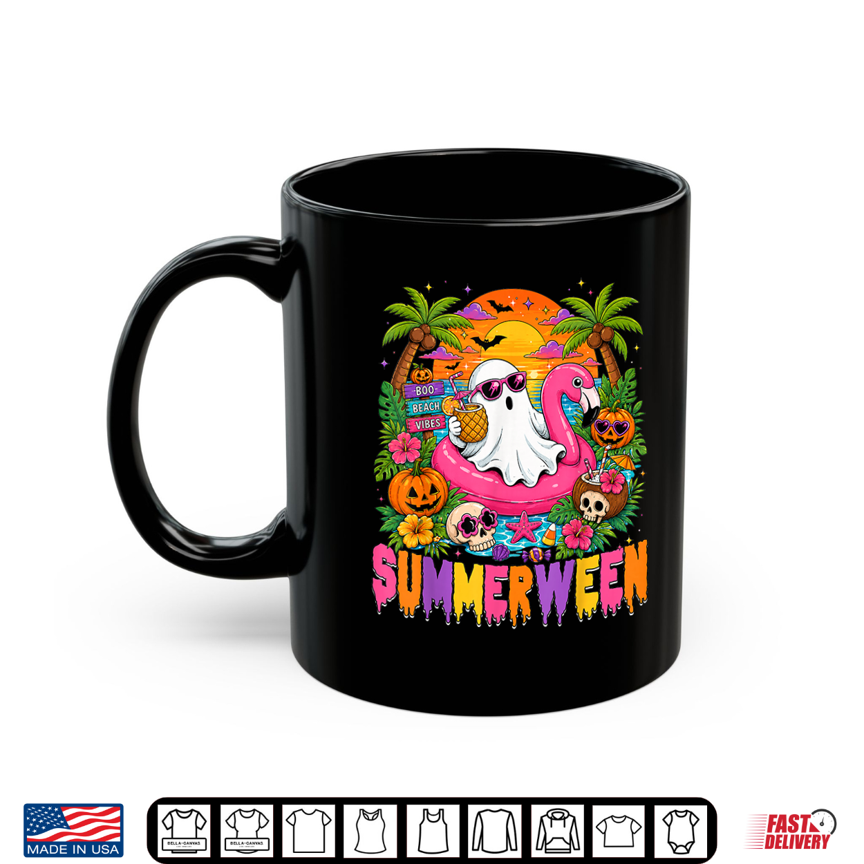Summerween Spooky Ghost Beach Summer Halloween Women Kids Shirt Summerween Spooky Ghost Beach Summer Halloween Women Kids Shirt