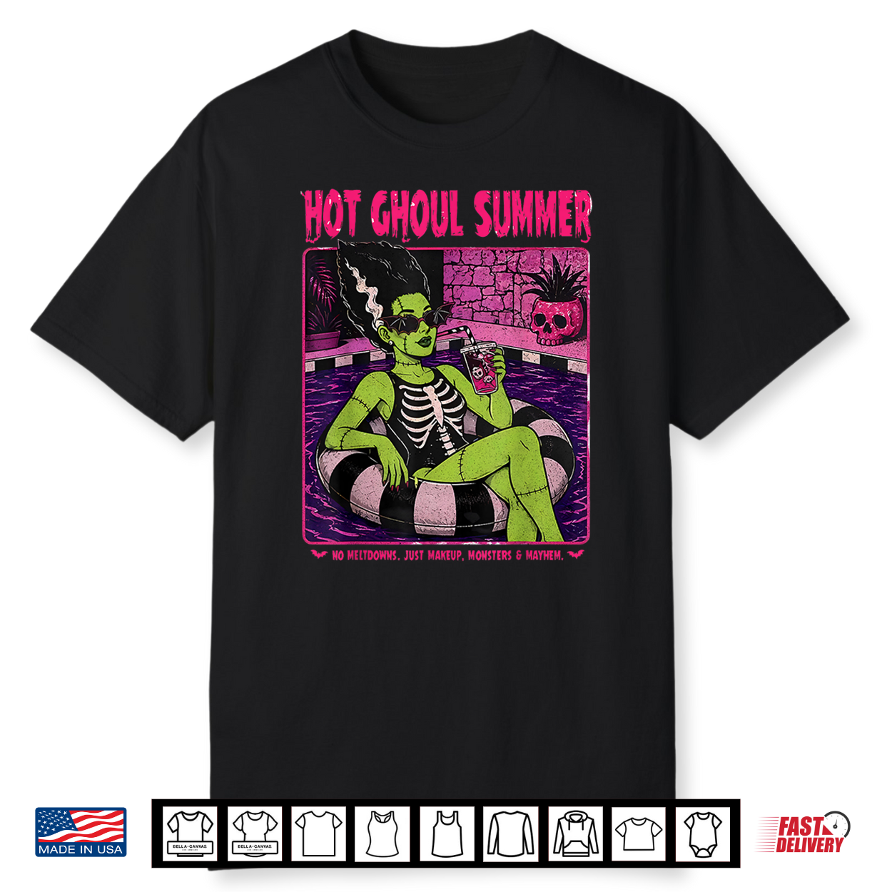 The Bride Frankenstein Monster Hot Ghoul Summer Shirt The Bride Frankenstein Monster Hot Ghoul Summer Shirt