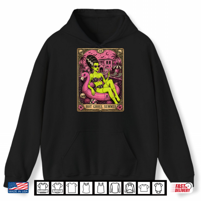 Hoodie Tarot Card Hot Ghoul Summer Women Summerween Beach Cocktail Shirt