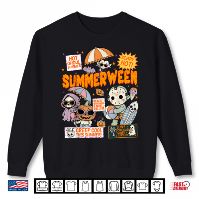 Summerween Vibes Shirt 2 Sweatshirt Summerween Vibes Shirt