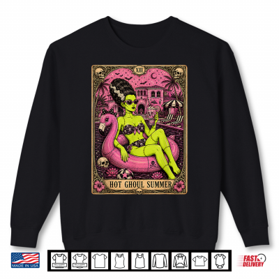 Sweatshirt Tarot Card Hot Ghoul Summer Women Summerween Beach Cocktail Shirt