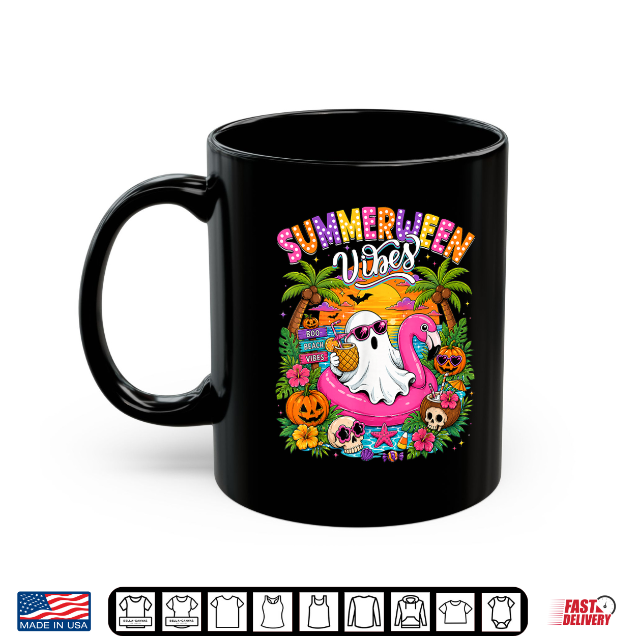 Summerween Vibes Spooky Ghost Beach Summer Halloween Women Shirt Summerween Vibes Spooky Ghost Beach Summer Halloween Women Shirt