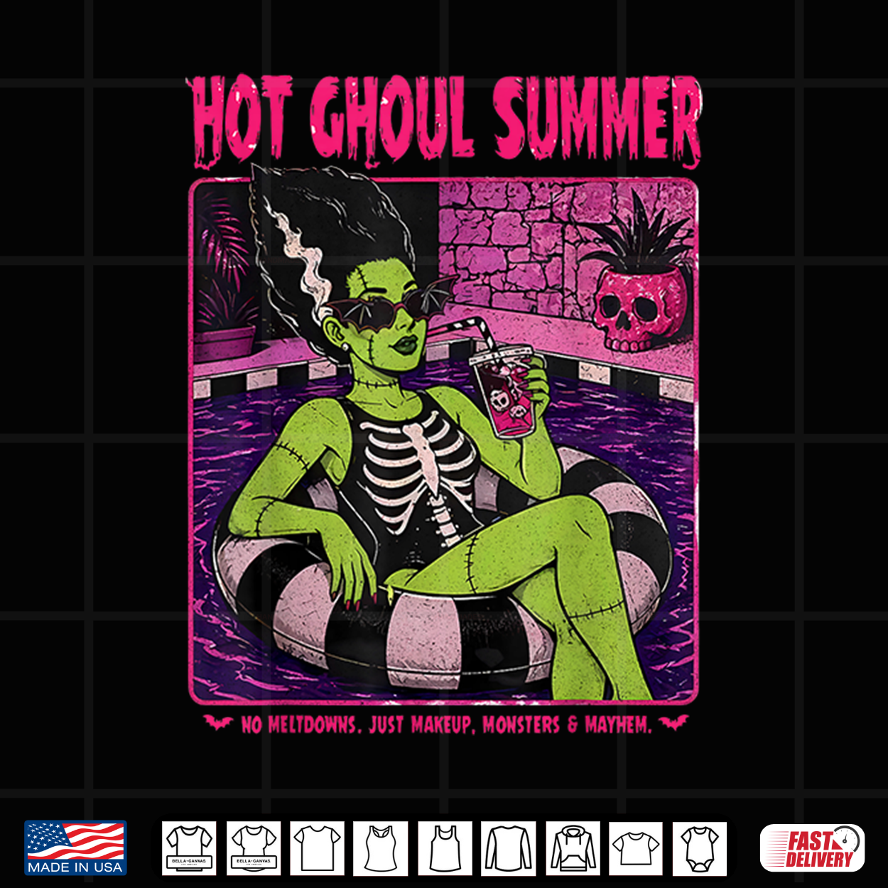 The Bride Frankenstein Monster Hot Ghoul Summer Shirt The Bride Frankenstein Monster Hot Ghoul Summer Shirt
