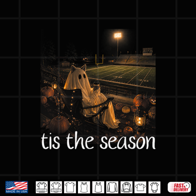 Tis The Season Ghost Football Game Fall Halloween Shirt 4 Design Tis The Season Ghost Football Game Fall Halloween Shirt