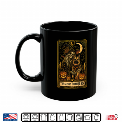 Halloween The German Shepherd Mom Tarot Card Shirt 3 Mug Halloween The German Shepherd Mom Tarot Card Shirt
