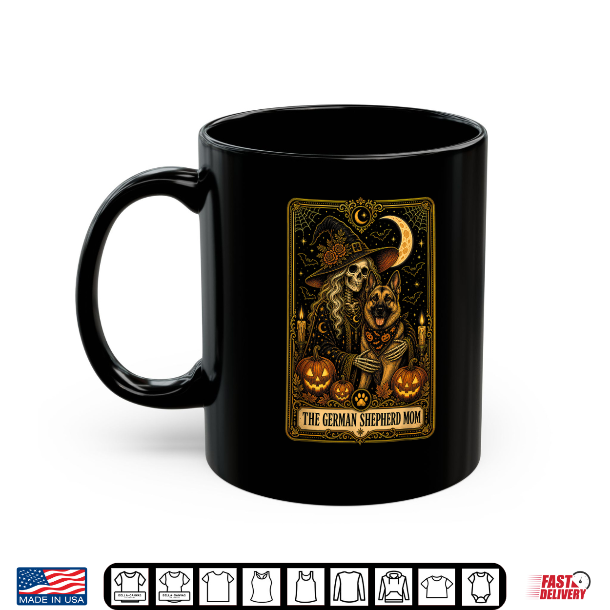 Halloween The German Shepherd Mom Tarot Card Shirt Halloween The German Shepherd Mom Tarot Card Shirt