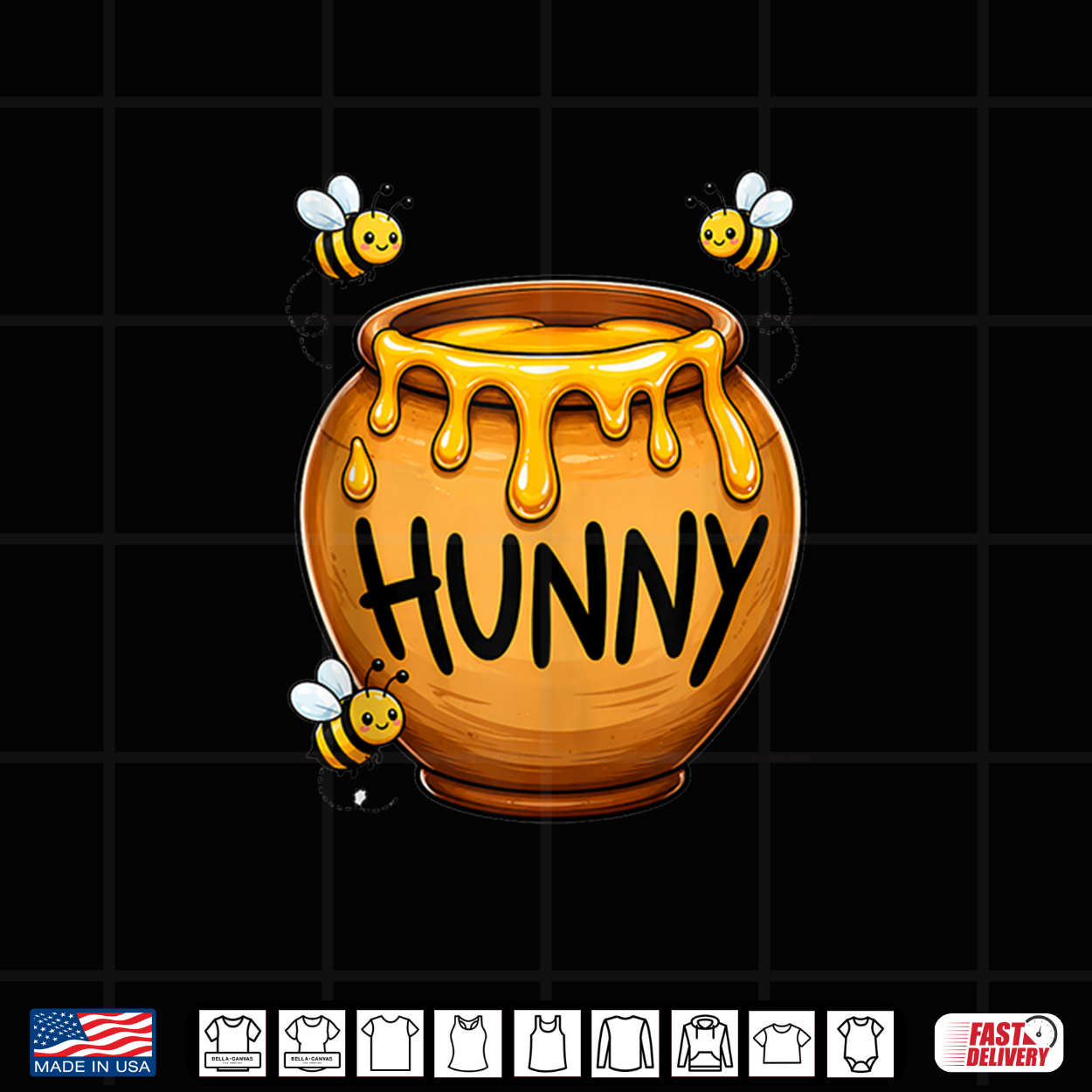 Hunny Pot With Bees Cute Halloween Honey Jar Costume Shirt Hunny Pot With Bees Cute Halloween Honey Jar Costume Shirt
