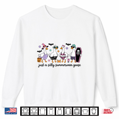 Just A Silly Summerween Goose Cute Halloween Summer Shirt 2 Sweatshirt Just A Silly Summerween Goose Cute Halloween Summer Shirt