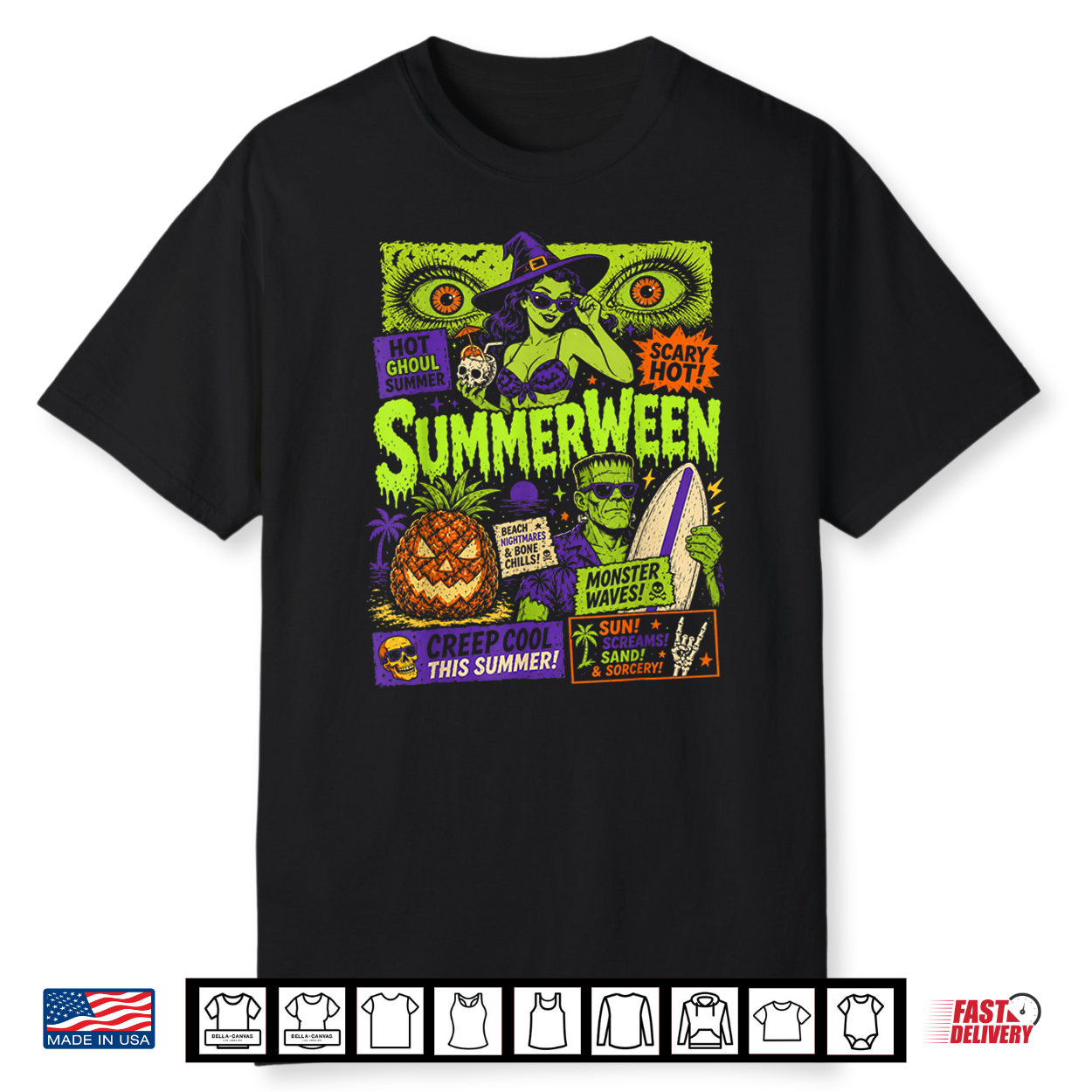Summerween Vibes Spooky Summer Ghoul Summerween Goth Shirt Summerween Vibes Spooky Summer Ghoul Summerween Goth Shirt