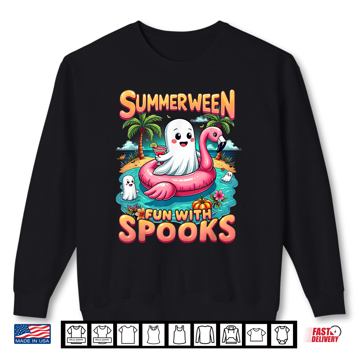 Summerween Spooky Ocean Wave Skull Shirt Summerween Spooky Ocean Wave Skull Shirt