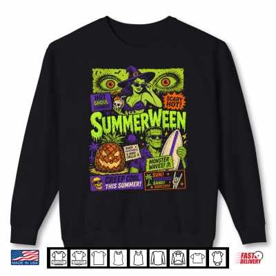 Summerween Vibes Spooky Summer Ghoul Summerween Goth Shirt 2 Sweatshirt Summerween Vibes Spooky Summer Ghoul Summerween Goth Shirt