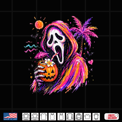 Summerween Ghost Summer 90S Tropical Halloween Funny Shirt 3 Design Summerween Ghost Summer 90s Tropical Halloween Funny Shirt