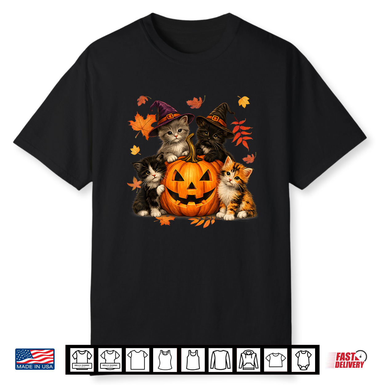 Halloween Cute Cats Pumpkin Spooky Season Men Women Shirt Halloween Cute Cats Pumpkin Spooky Season Men Women Shirt