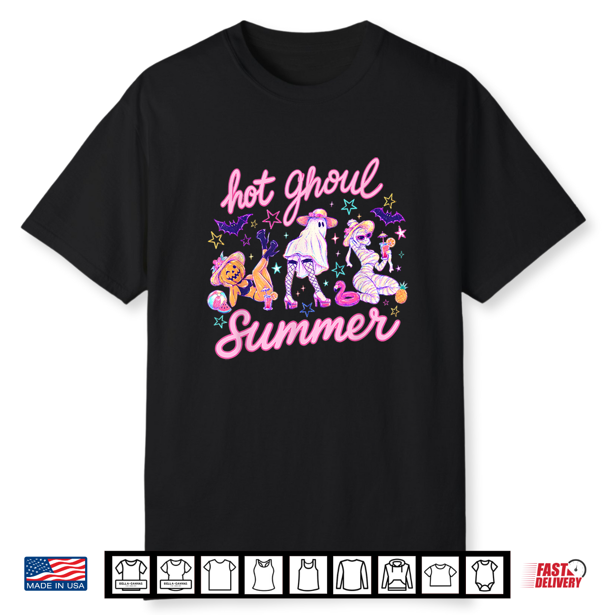 Hot Ghoul Summer Halloween Funny Ghost Spooky Vibes Shirt Hot Ghoul Summer Halloween Funny Ghost Spooky Vibes Shirt