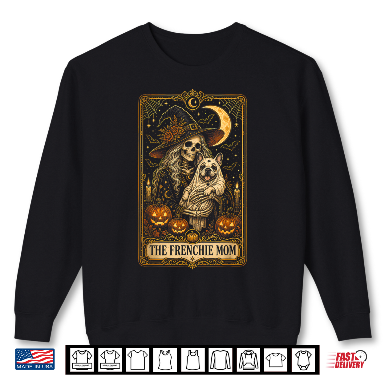 Halloween The Frenchie Mom Tarot Card Shirt Halloween The Frenchie Mom Tarot Card Shirt