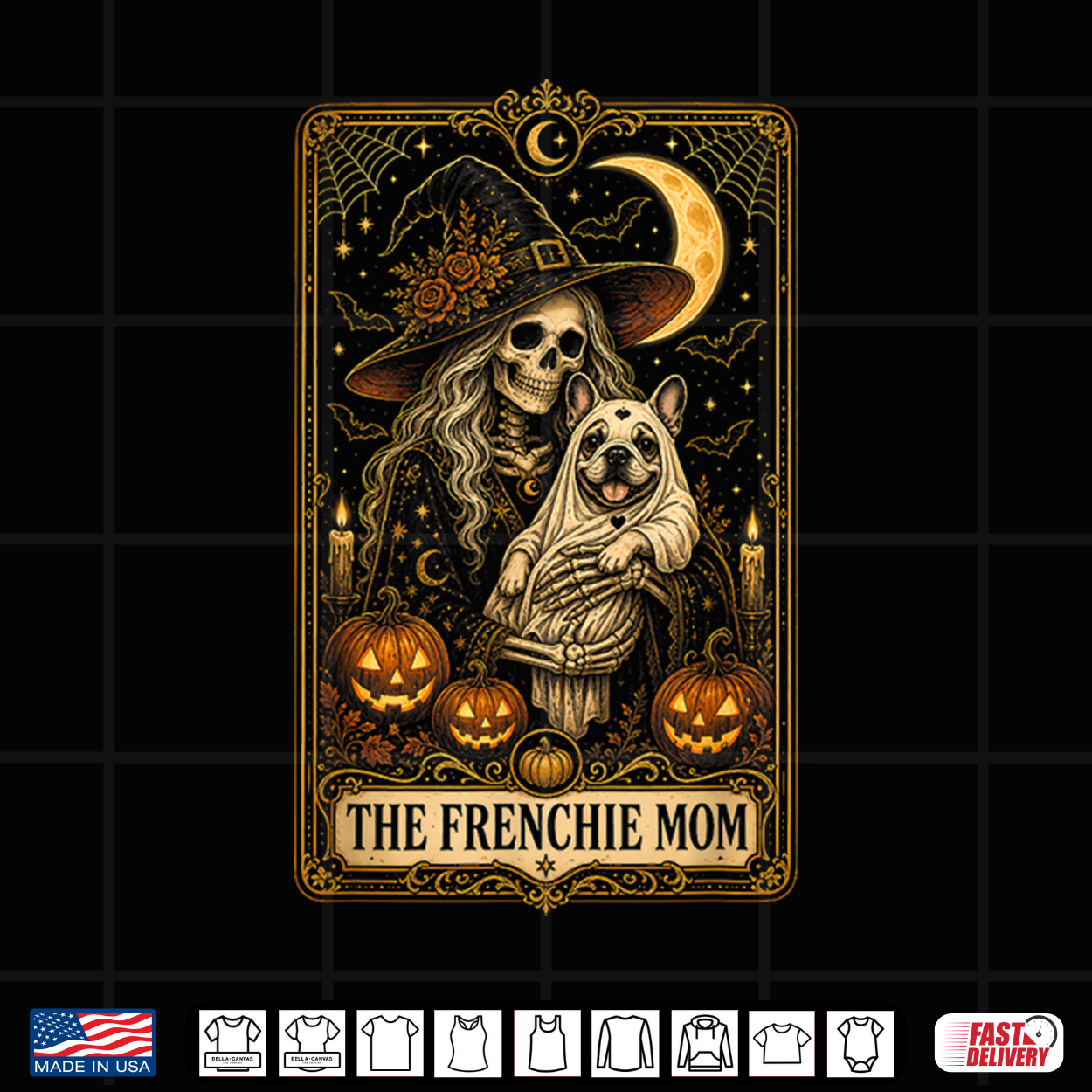 Halloween The Frenchie Mom Tarot Card Shirt Halloween The Frenchie Mom Tarot Card Shirt