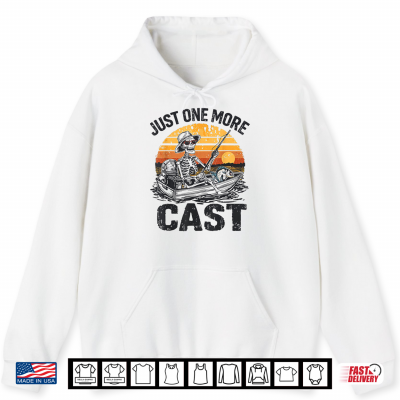 Just One More Cast Skeleton Fishing Halloween Fisherman Shirt 1 Hoodie Just One More Cast Skeleton Fishing Halloween Fisherman Shirt