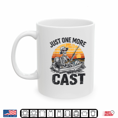 Just One More Cast Skeleton Fishing Halloween Fisherman Shirt 3 Mug Just One More Cast Skeleton Fishing Halloween Fisherman Shirt
