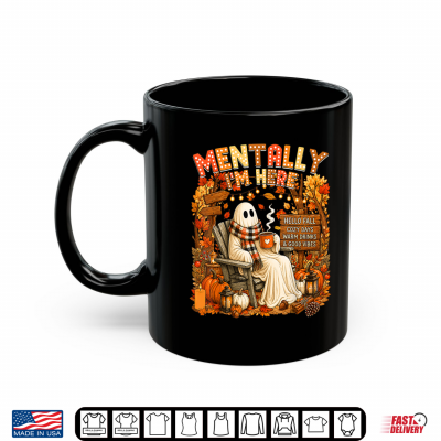 Summerween Ghost Mentally I'M Here Summer Halloween Fall Shirt 3 Mug Summerween Ghost Mentally Im Here Summer Halloween Fall Shirt