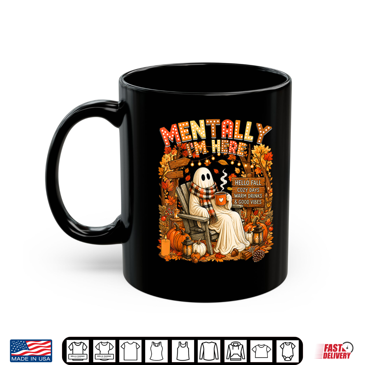 Summerween Ghost Mentally I’M Here Summer Halloween Fall Shirt Summerween Ghost Mentally I’M Here Summer Halloween Fall Shirt