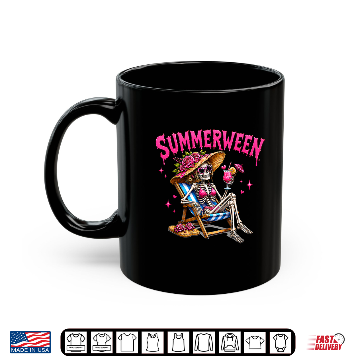 Summerween Summer Halloween Funny Spooky Skeleton Girl Women Shirt Summerween Summer Halloween Funny Spooky Skeleton Girl Women Shirt