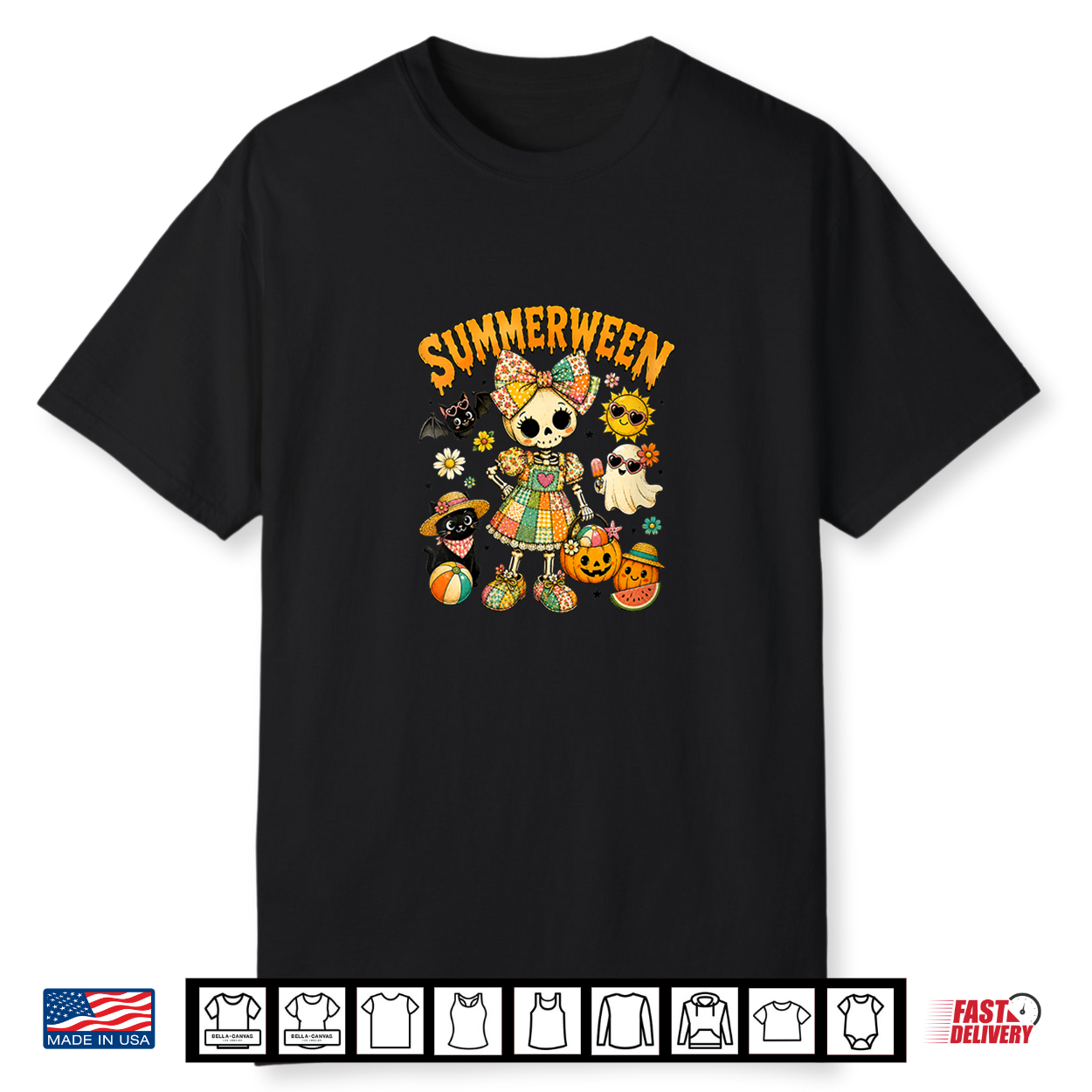 Women’S Spooky Summerween Halloween Beach Shirt Women’S Spooky Summerween Halloween Beach Shirt