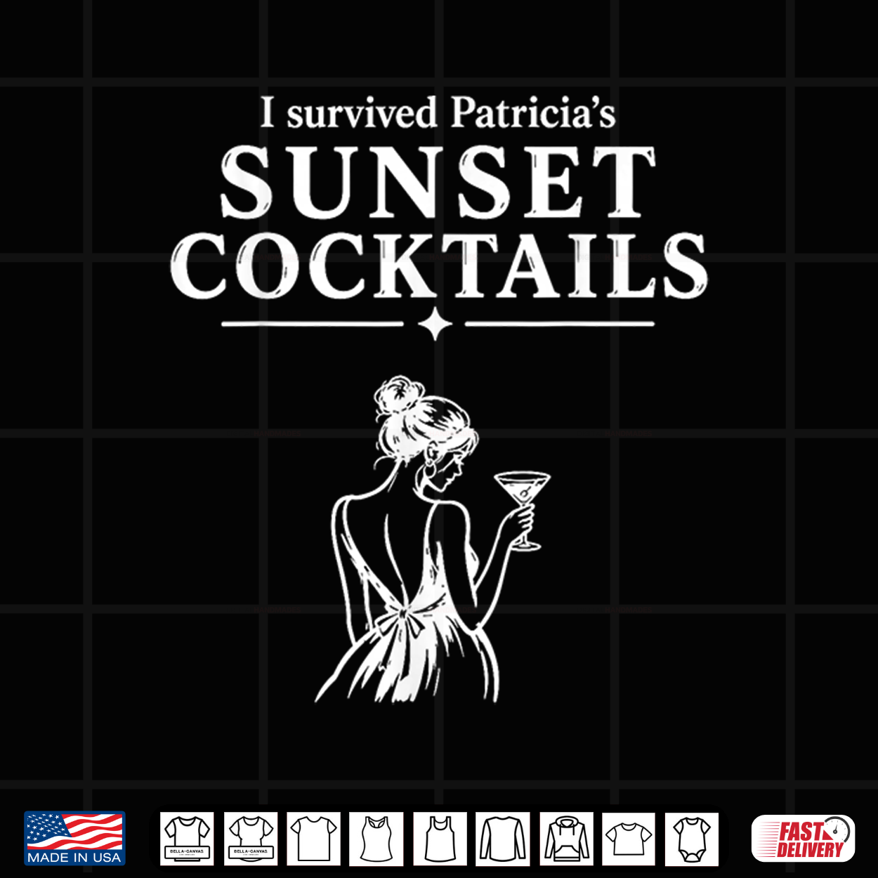 I Survived Patricia’S Sunset Cocktails Girls Trip Womens Shirt I Survived Patricia’S Sunset Cocktails Girls Trip Womens Shirt