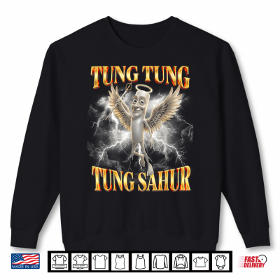 Sweatshirt Angel Tung Tung Sahur Brainrot Meme Shirt