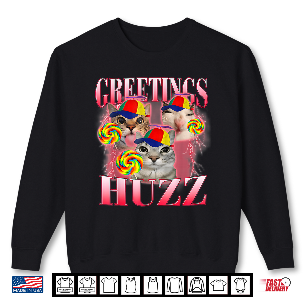 Cat Meme Greetings Huzz Funny Cat Meme Bootleg Men Women Shirt Cat Meme Greetings Huzz Funny Cat Meme Bootleg Men Women Shirt