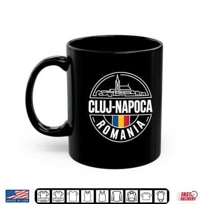 Mug Cluj Napoca Romania Circle Emblem Travel Souvenir Performance Shirt