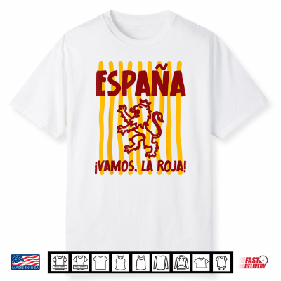 Espana Vamos Roja Spain Lion Men Women Kids Spanish Pride Shirt