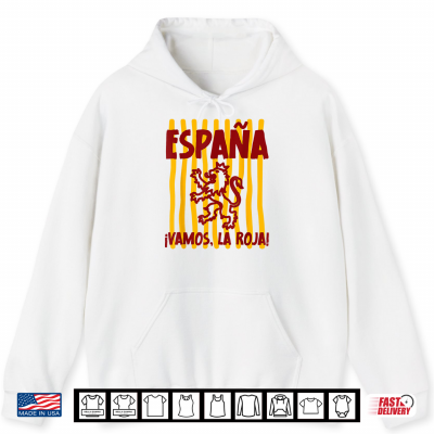 Hoodie Espana Vamos Roja Spain Lion Men Women Kids Spanish Pride Shirt