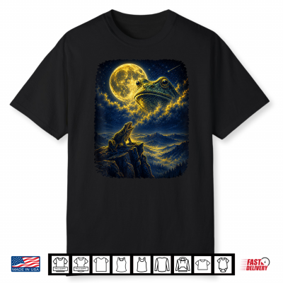 Frog Under Moon Shirt
