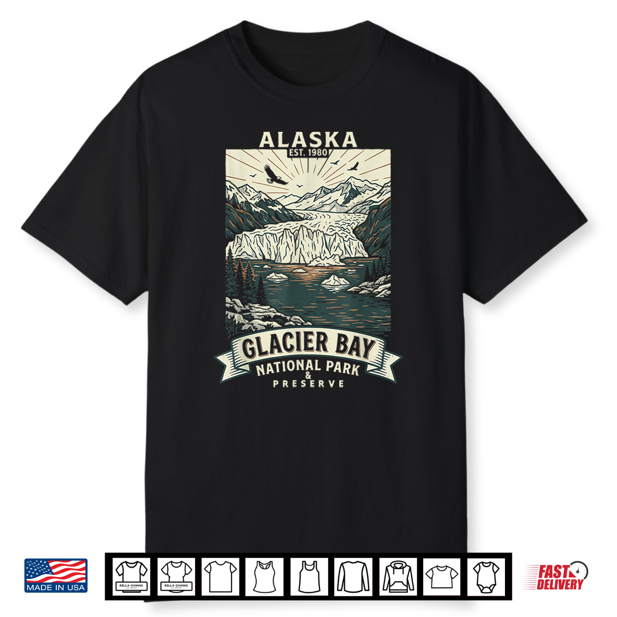 Glacier Bay National Park Alaska Adventure Shirt Glacier Bay National Park Alaska Adventure Shirt