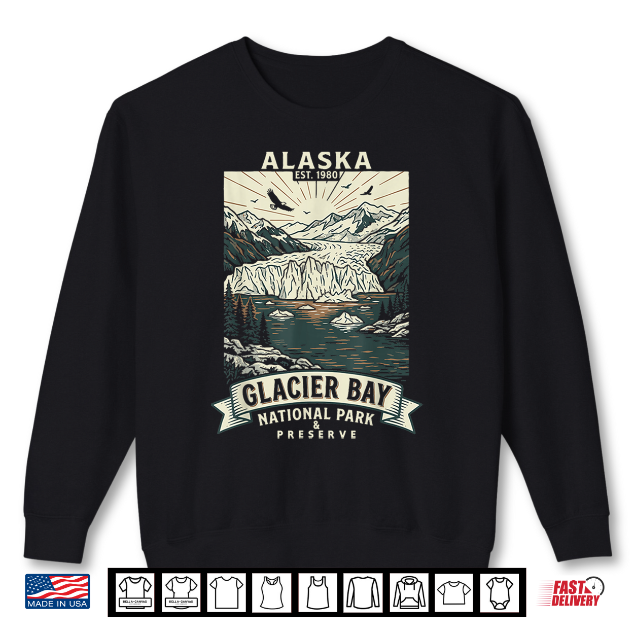 Glacier Bay National Park Alaska Adventure Shirt Glacier Bay National Park Alaska Adventure Shirt